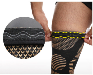 Rodillera de Compresión con Fibra de Cobre Unisex Deportiva