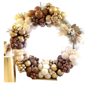 Set de globos Marrón/ beige/ dorado