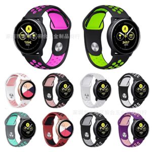 Correa 2 Colores de Silicona 20mm para Samsung Galaxy Watch