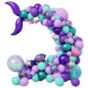 Set De Globos/arco Organico Cumpleaños La Sirenita Mod.l