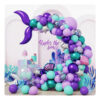 Set De Globos/arco Organico Cumpleaños La Sirenita Mod.l