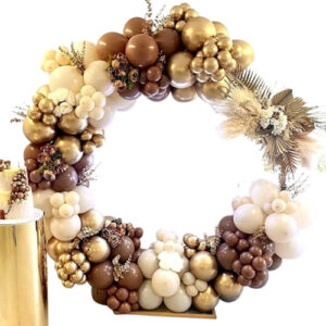 Set de globos Marrón/ beige/ dorado