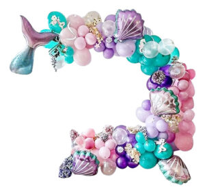 Set de globos sirena - Calipso / rosa / morado