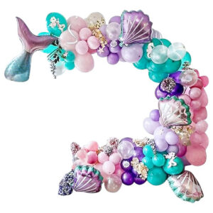 Set de globos sirena - Calipso / rosa / morado