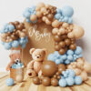 Set de globos - Beige / celeste / marrón