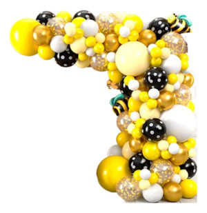 Set De Globos Abeja - Amarillo / Negro