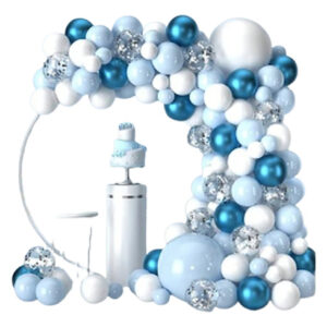 Set de globos - Blanco / celeste / azul