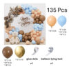 Set de globos - Beige / celeste / marrón