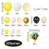Set De Globos Abeja - Amarillo / Negro