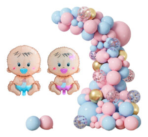 Set de globos - Rosado / celeste