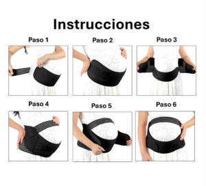 Faja Para Embarazada 3 En 1 - Soporte Lumbar y Abdominal