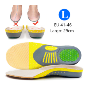 Plantilla ortopédica para fascitis plantar talla L EU 41-46 recortable