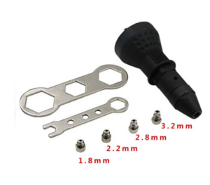 Adaptador remachadora para taladro boquilla de remaches