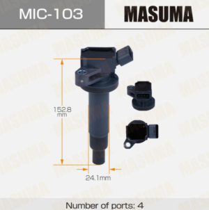 DIMENSIONES MASUMA 90919-02239 Bobina Toyota Corolla 2010-2016 Japón 90919-02239