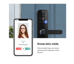 Cerradura de Puerta Inteligente Huella Dactilar Wifi Tuya