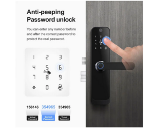 Cerradura de Puerta Inteligente Huella Dactilar Wifi Tuya