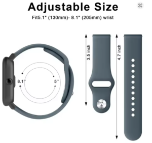 Correa de Silicona 20mm Compatible con Amazfit y Samsung Watch 1 - 7