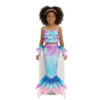 Traje de baño sirena con cola morado celeste